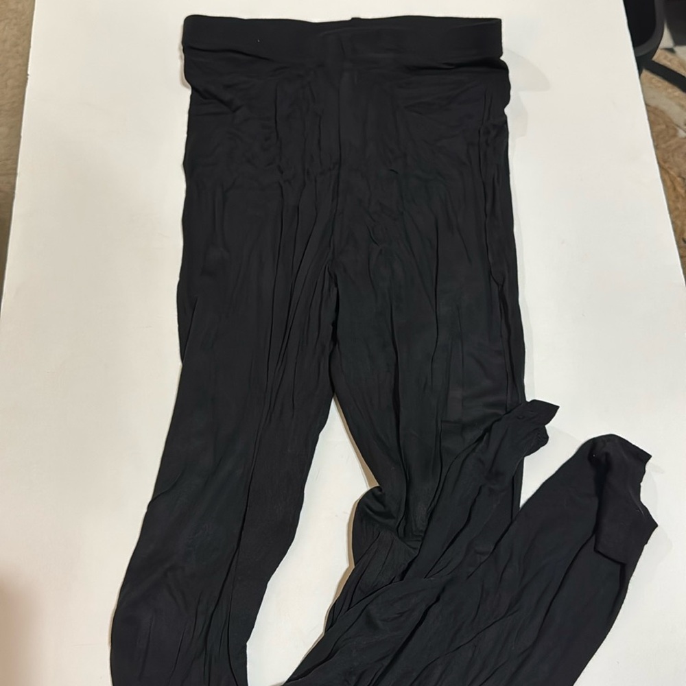 Boohoo new with tags high waisted black sheer leggings. Size 2.
